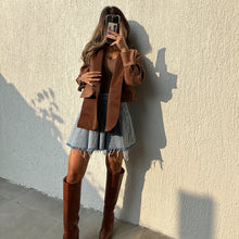 Load image into Gallery viewer, Double Layer Blazer (All Brown)