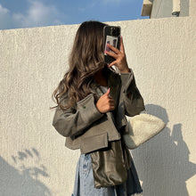 Load image into Gallery viewer, Double Layer Blazer (Olive Green)