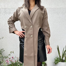 Load image into Gallery viewer, Uneven Coat (Taupe)