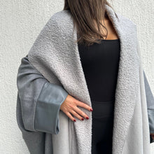 Load image into Gallery viewer, Reversible Bisht (shades of gray)