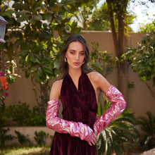 Load image into Gallery viewer, Nira Wrap Dress (Maroon)