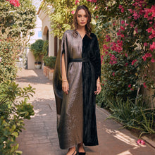 Load image into Gallery viewer, Half Velvet (Black)/half Metallic (Gold)