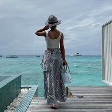 Load image into Gallery viewer, Wrap Skirt (Blue)