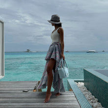 Load image into Gallery viewer, Wrap Skirt (Blue)