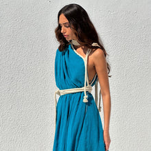 Load image into Gallery viewer, Boho Dress (Blue)