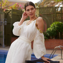 Load image into Gallery viewer, Sequin open shoulder (White)