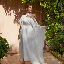 Load image into Gallery viewer, Tasseled Roman Dress (White)