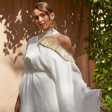 Load image into Gallery viewer, Tasseled Roman Dress (White)