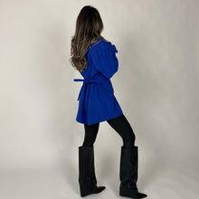 Load image into Gallery viewer, Front Slit Wool Shirt (Royal Blue)