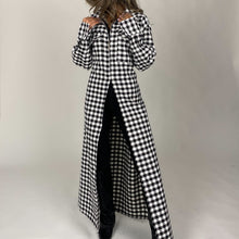 Load image into Gallery viewer, Front Slit Velvet Shirt (Checkered)
