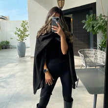 Load image into Gallery viewer, Shawl/Scarf Top (Black)