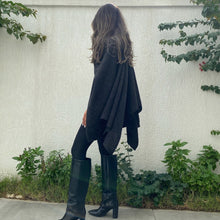 Load image into Gallery viewer, Shawl/Scarf Top (Black)