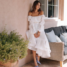 Load image into Gallery viewer, Asymmetric dress (white)