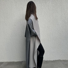 Load image into Gallery viewer, Reversible Bisht (shades of gray)
