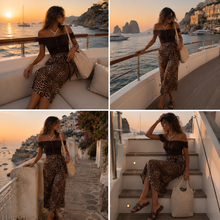 Load image into Gallery viewer, Wrap Skirt (leopard)
