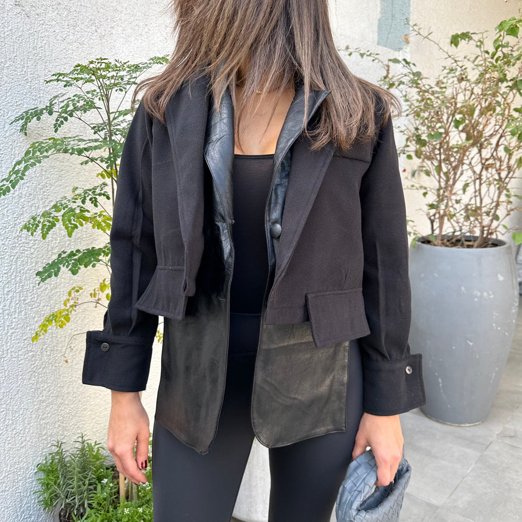 Double Layer Blazer (All Black)