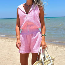 Load image into Gallery viewer, Terry Romper (Pink)
