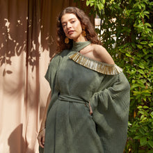 Load image into Gallery viewer, Tasseled Roman Dress (Sage green)
