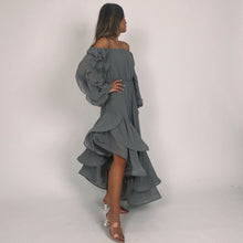 Load image into Gallery viewer, Asymmetric dress (grey)
