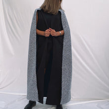 Load image into Gallery viewer, Cape Jacket (Black/Silver)
