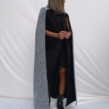 Load image into Gallery viewer, Cape Jacket (Black/Silver)
