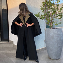 Load image into Gallery viewer, Cape Bisht (Black/Gold)
