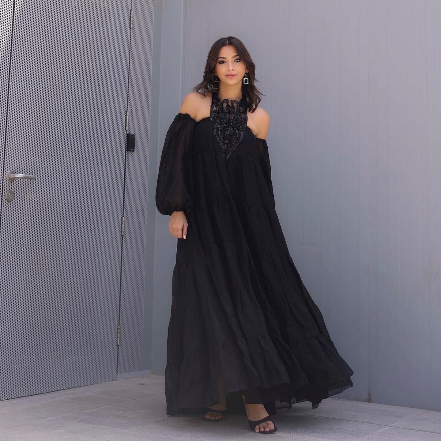 Grecian Dress (Black) – Fabie Official